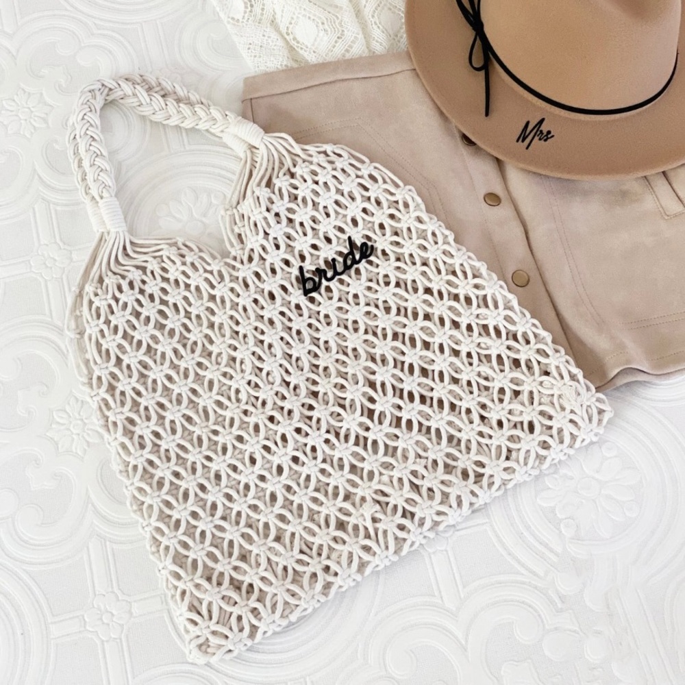 Bride Beach Boho Crochet Bag